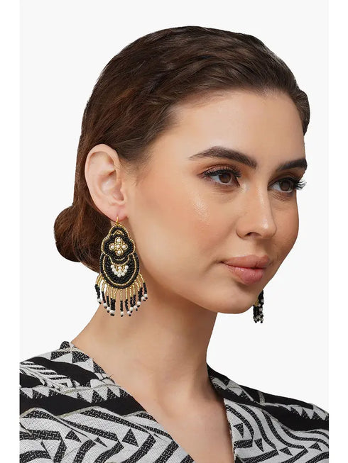 OLD WORLD BEADED EARRINGS